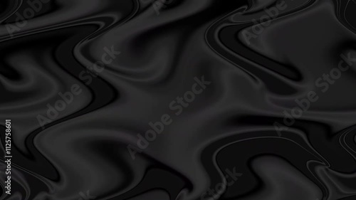 Motion black wave or satin background 4k