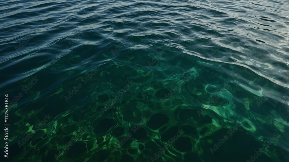 Abstract summer green water with ripples splashes Abstract summer green water with ripples splashes