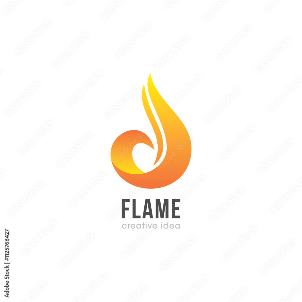 Creative Flame Concept Logo Design Template Creative Flame Concept Logo Design Template