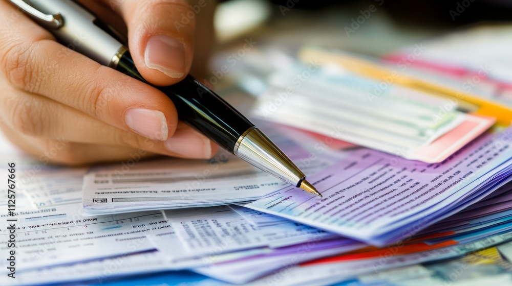 Fototapeta premium statement, calculator, stethoscope, billing, stone, medical, treatmant,medical, billing, healthcare, paper, pen, desk, documents, insurance, forms, stress, financial, burden, white, text, charts, calc