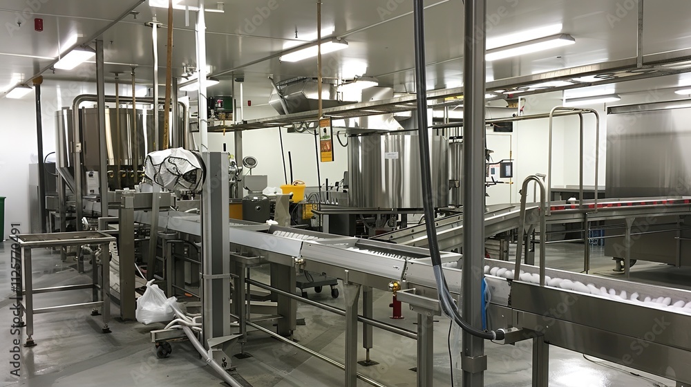 Food Manufacturing Production Line Automation, Efficient and Precise Process for Quality Food Production in Modern Industry. Food Manufacturing Production Line Automation, Efficient and Precise Process for Quality Food Production in Modern Industry.