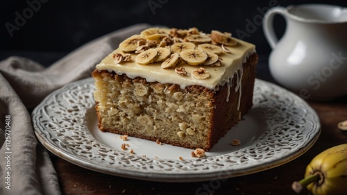 Wallpaper Mural Freshly baked moist banana cake on display Torontodigital.ca