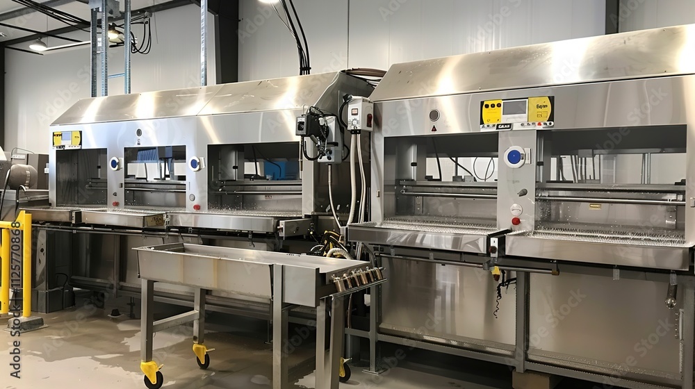 Food Manufacturing Production Line Automation, Efficient and Precise Process for Quality Food Production in Modern Industry. Food Manufacturing Production Line Automation, Efficient and Precise Process for Quality Food Production in Modern Industry.