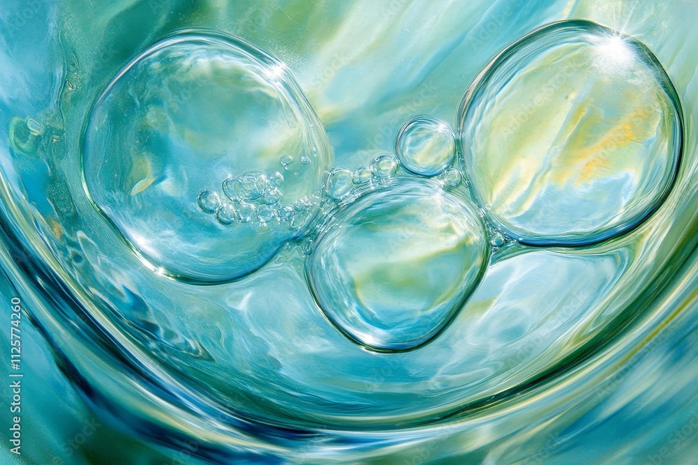 Captivating Abstract Composition of Air Bubbles in Clear Aquatic Environment Highlighting the Beauty of Fluid Dynamics and Light Reflections Captivating Abstract Composition of Air Bubbles in Clear Aquatic Environment Highlighting the Beauty of Fluid Dynamics and Light Reflections