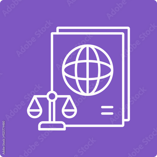 Legal passport Icon