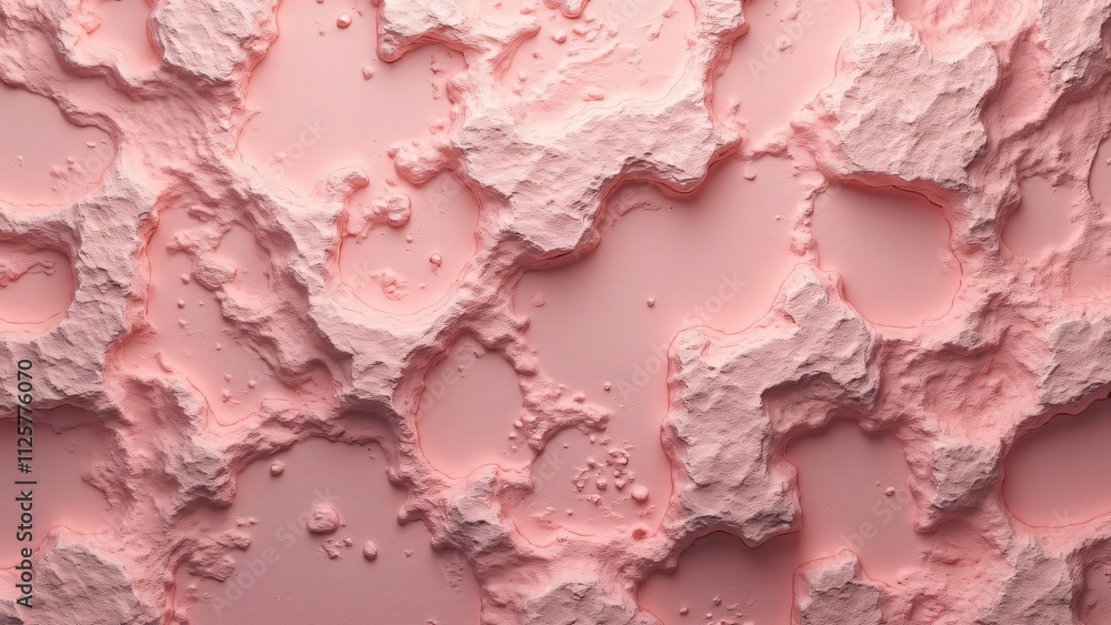 Abstract Pink Textured Background, Rough, 3D Rock Surface Abstract Pink Textured Background, Rough, 3D Rock Surface