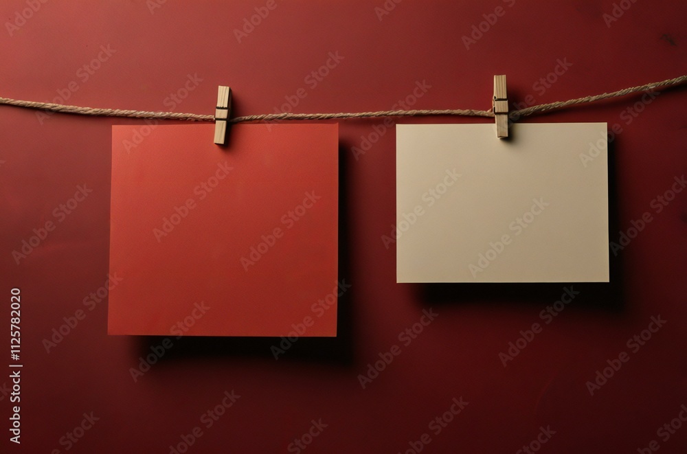 blank photo frame hanging on a clothesline blank photo frame hanging on a clothesline