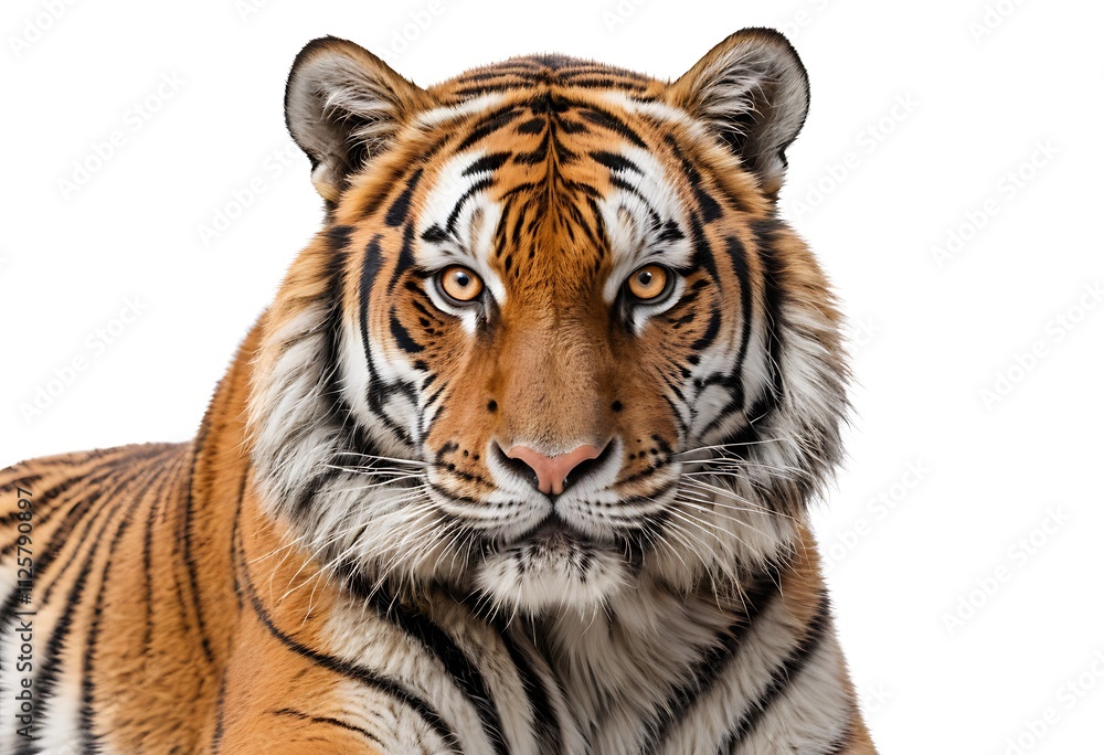 tiger isolated on white background tiger isolated on white background