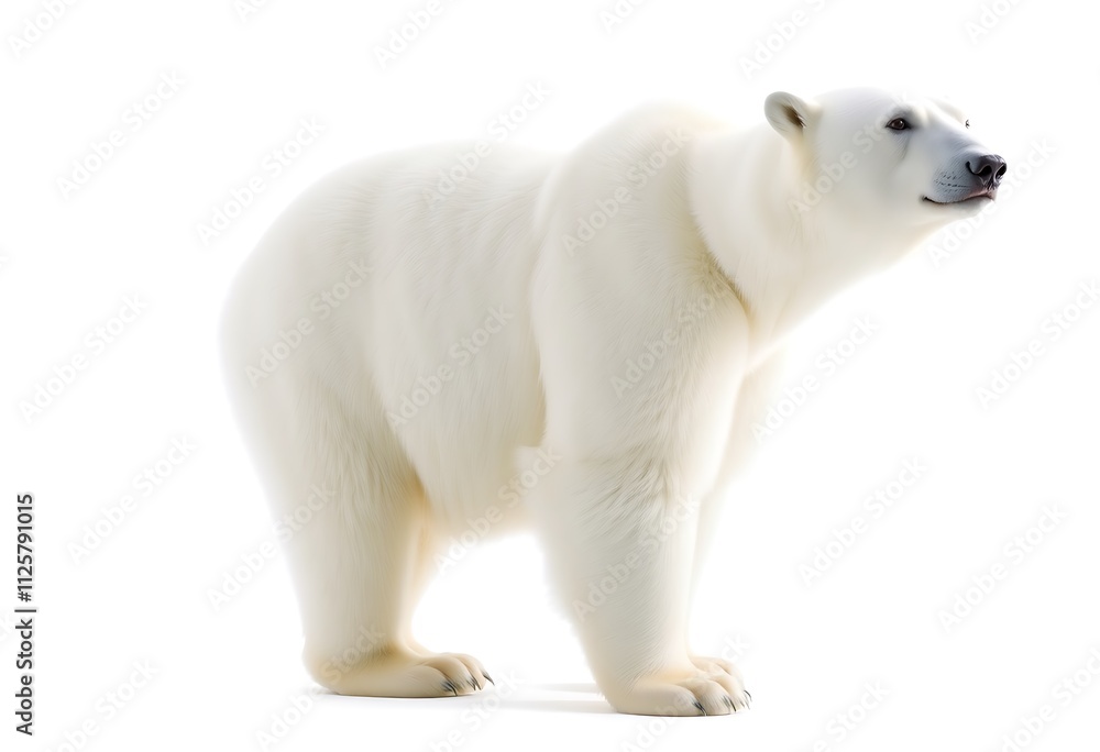 Fototapeta premium polar bear isolated on white background