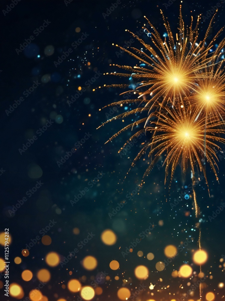 Obraz premium fireworks on the night sky