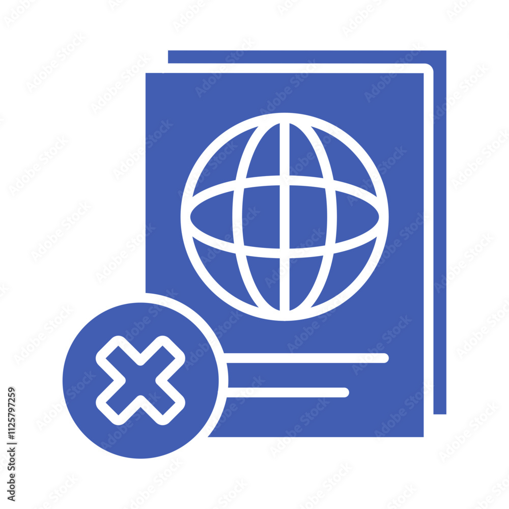 Illegal Passport Icon