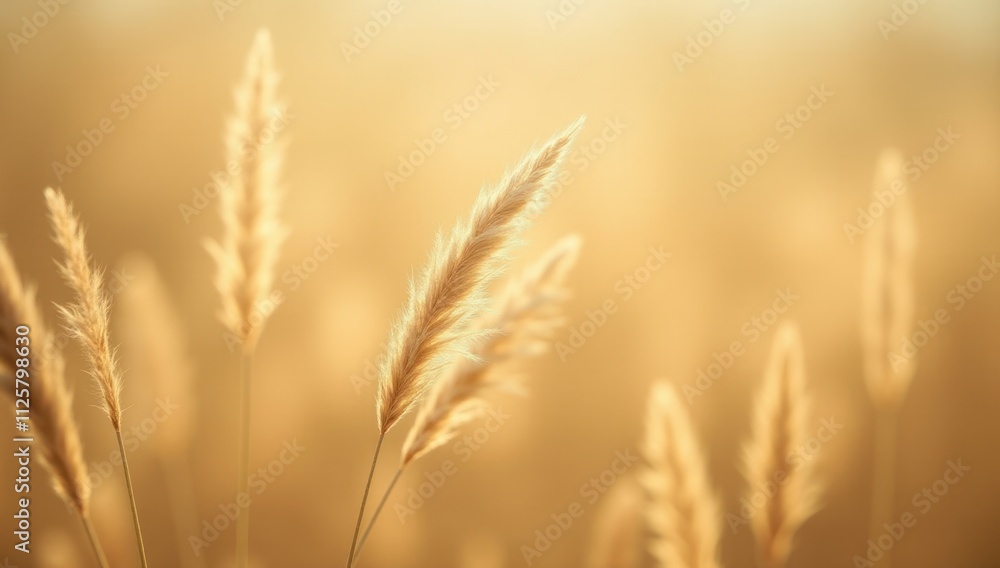 Macro Shot of Pampas Grass in Warm Golden Light. Ideal for meditation apps, wellness branding, or interior decor Macro Shot of Pampas Grass in Warm Golden Light. Ideal for meditation apps, wellness branding, or interior decor