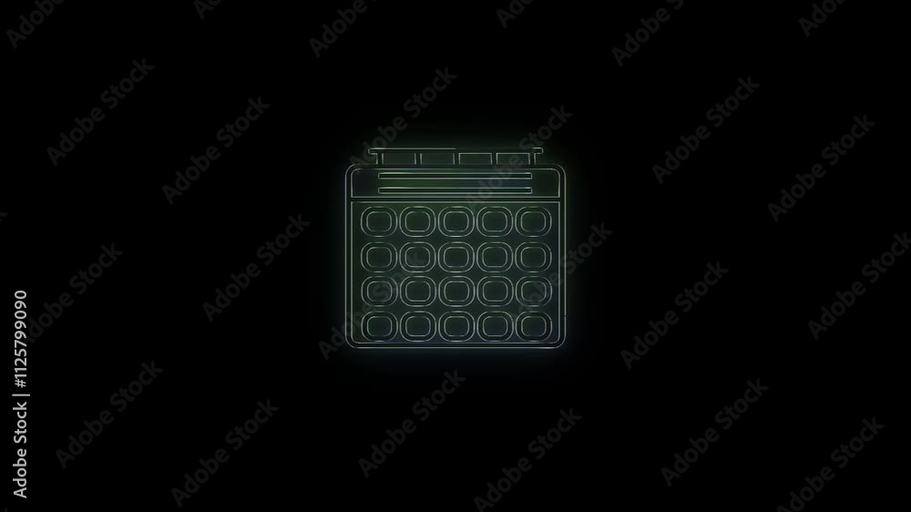 Electronic circuit board animation on black background. Electronic circuit board animation on black background.