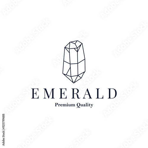 Gemstone Jewelry Logo, Design Vector Template Symbol Illustration