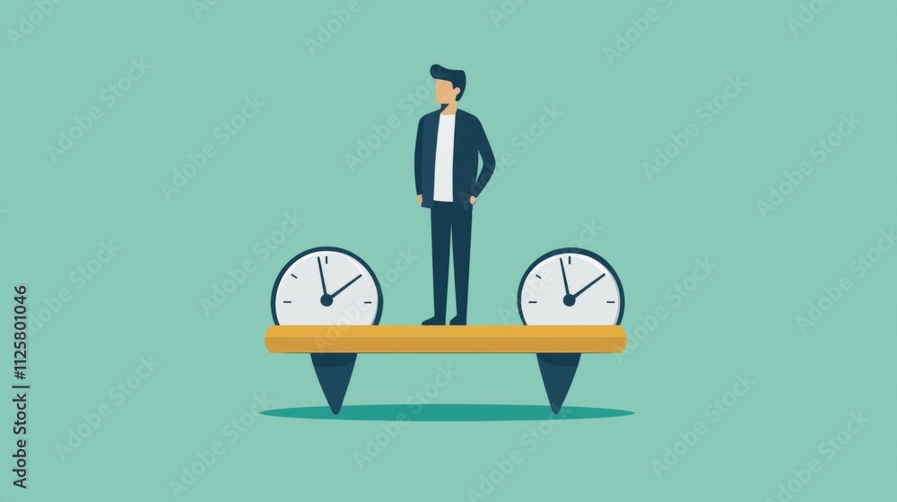 An image depicting the balance between short-term goals and long-term career aspirations. An image depicting the balance between short-term goals and long-term career aspirations.