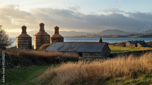 distillery islay island scotland photo