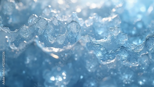 Stunning Realistic Ice Texture, Crystalline Structure and Transparency