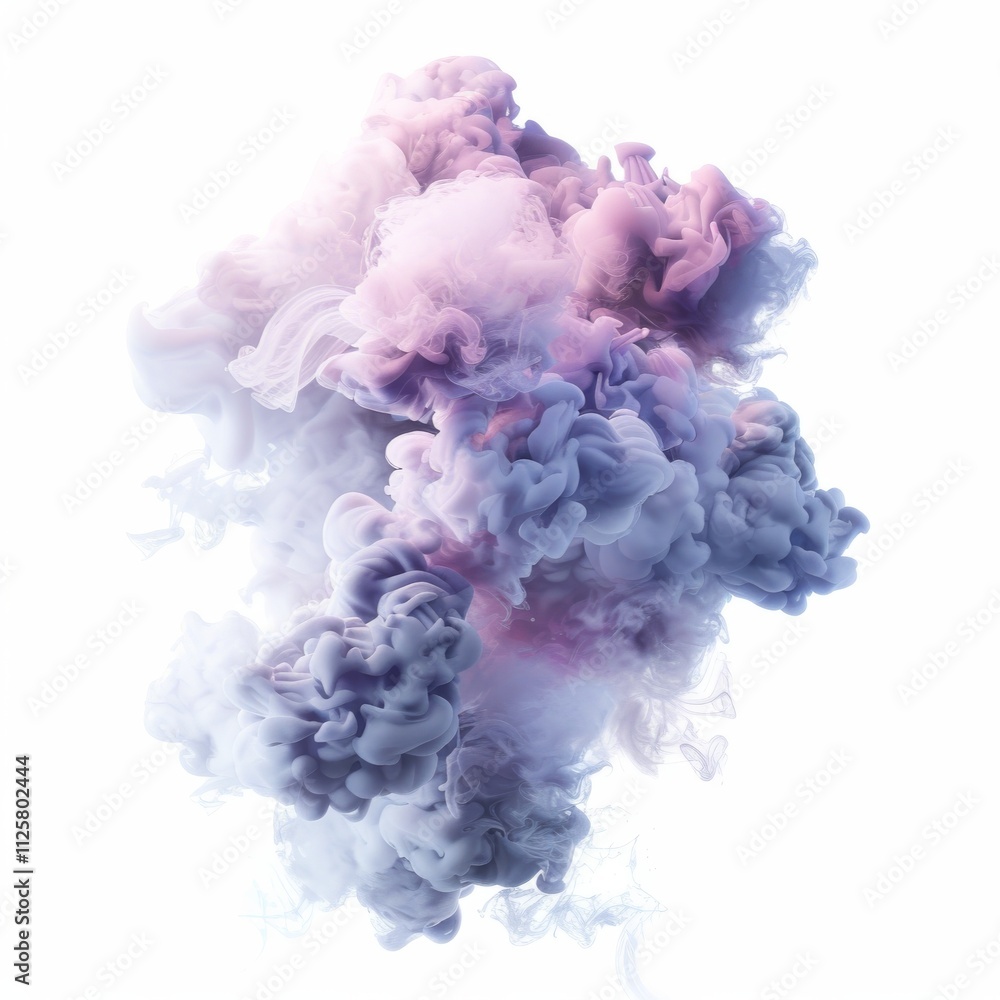 Fototapeta premium A dynamic smoke burst, vibrant color transitions