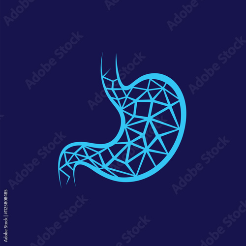 gastric logo with geometric concept