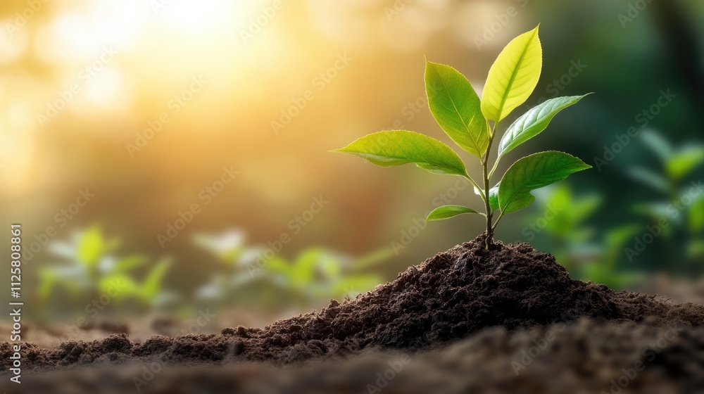 Obraz premium Investment return and profit savings with nature as backdrop