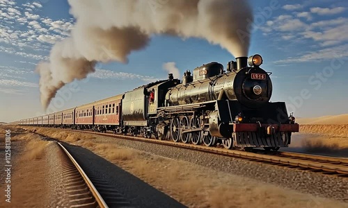 steam train in the countryside