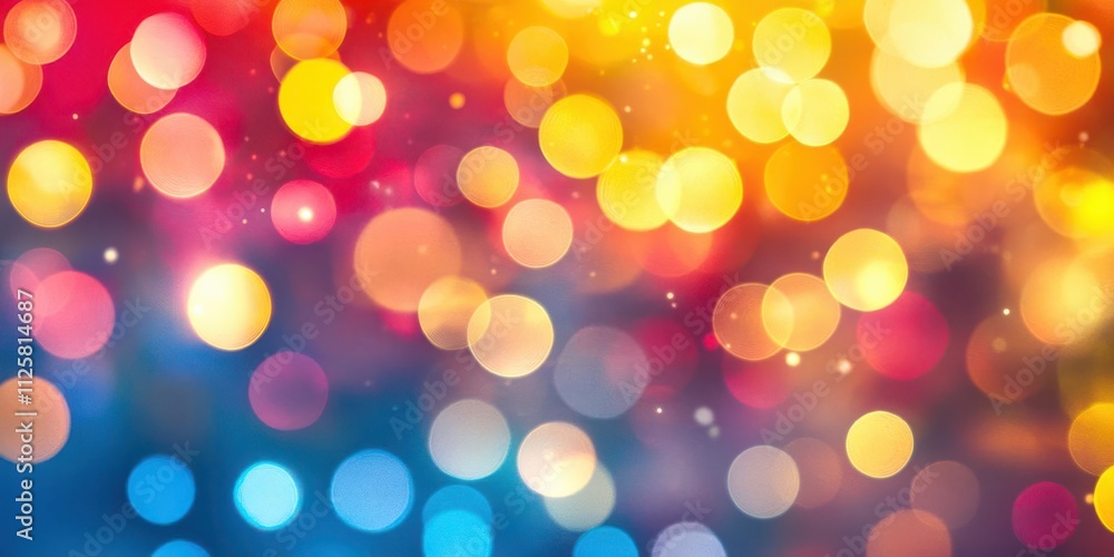 A vibrant, colorful bokeh background with blurred lights in various hues. A vibrant, colorful bokeh background with blurred lights in various hues.