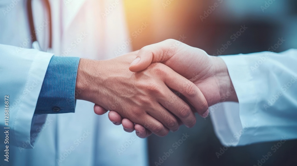 Experienced doctor interacting with patients, showcasing empathy and trust in a clinical setting. Experienced doctor interacting with patients, showcasing empathy and trust in a clinical setting.