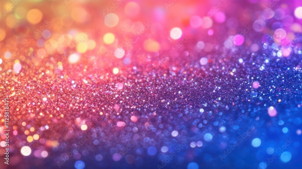 A vibrant, shimmering background of colorful glitter and bokeh effects. A vibrant, shimmering background of colorful glitter and bokeh effects.