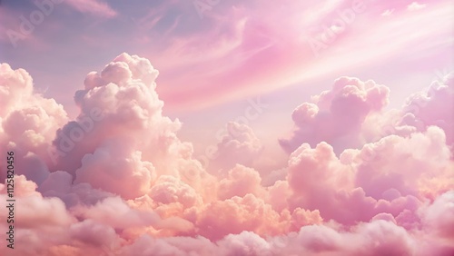 Soft pink clouds in a pastel sky , pastel, pink, clouds, sky, background, nature, peaceful, tranquil, beauty, serene