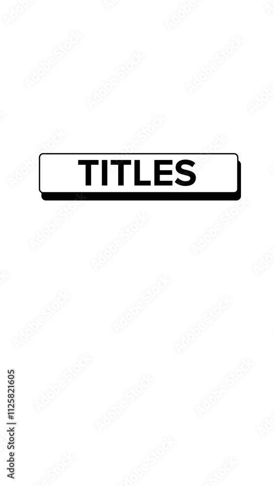 Vertical Two Line Dynamic Title Change Stock Template | Adobe Stock