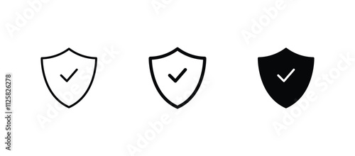 Shield icon. Protection, security icon vector for web site	
