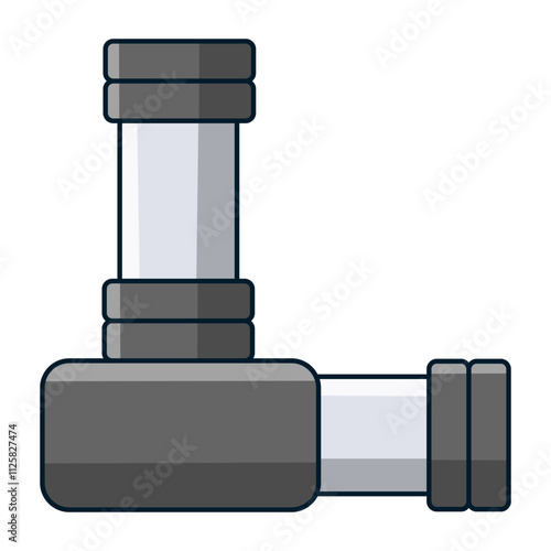 Pipe isolated on white background
