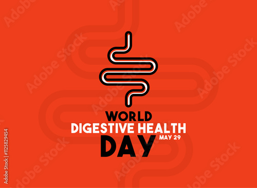 Vector Illustration of World Digestive Health Day. May 29.