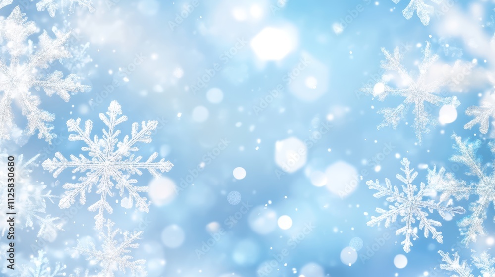 Close up picture of snow flakes Close up picture of snow flakes
