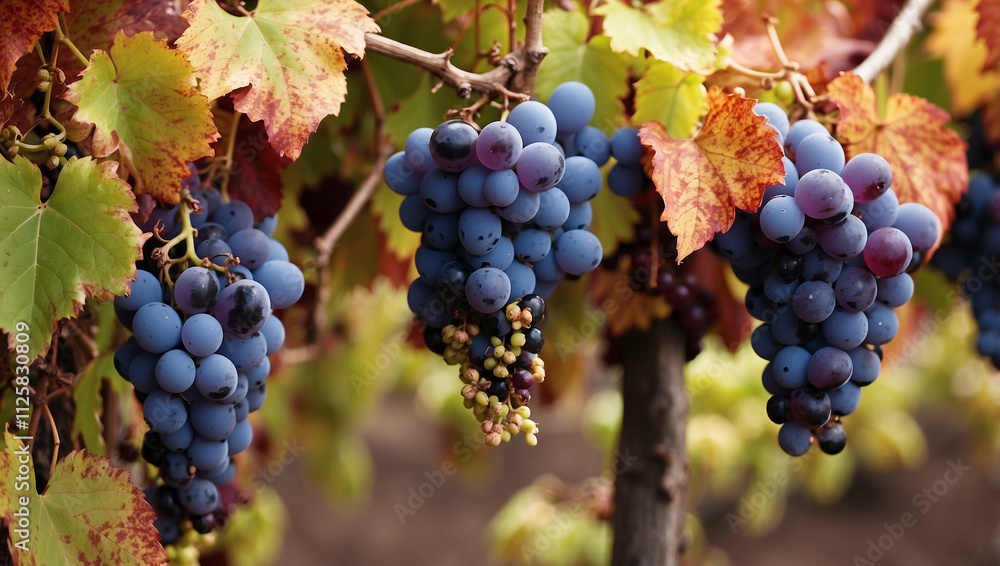 Vineyard with Grapes Vineyard with Grapes
