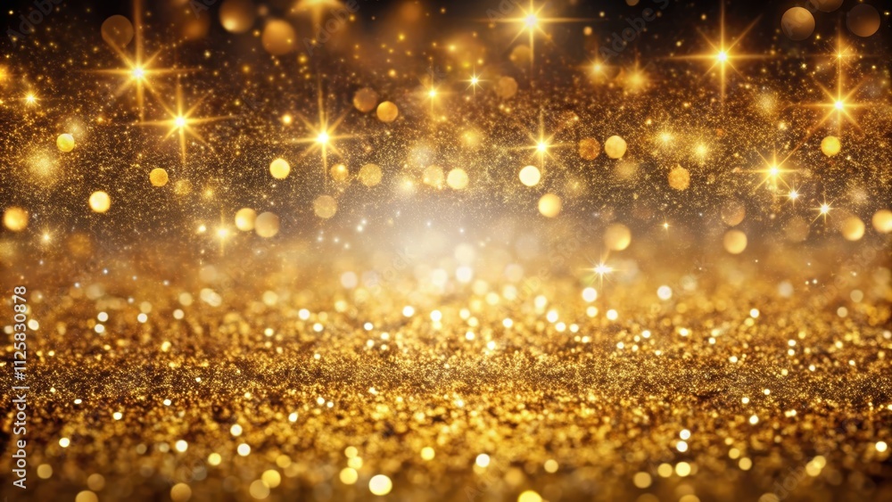 Luxurious background filled with sparkling gold particle glitter, glamour, elegant, shiny, decoration, festive Luxurious background filled with sparkling gold particle glitter, glamour, elegant, shiny, decoration, festive