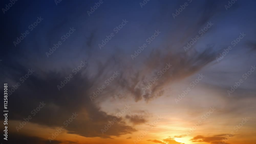 A time-lapse of the sunset, where the vibrant play of colors creates a romantic backdrop against the moving clouds. Sky cycles and air concept. Timelapse. 4K.
A time-lapse of the sunset, where the vibrant play of colors creates a romantic backdrop against the moving clouds. Sky cycles and air concept. Timelapse. 4K.