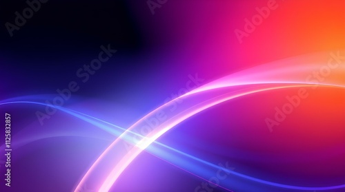 "Abstract Colorful Light Streaks on a Dark Background"