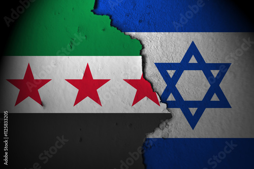 Obraz w ramie Relations between syria and israel