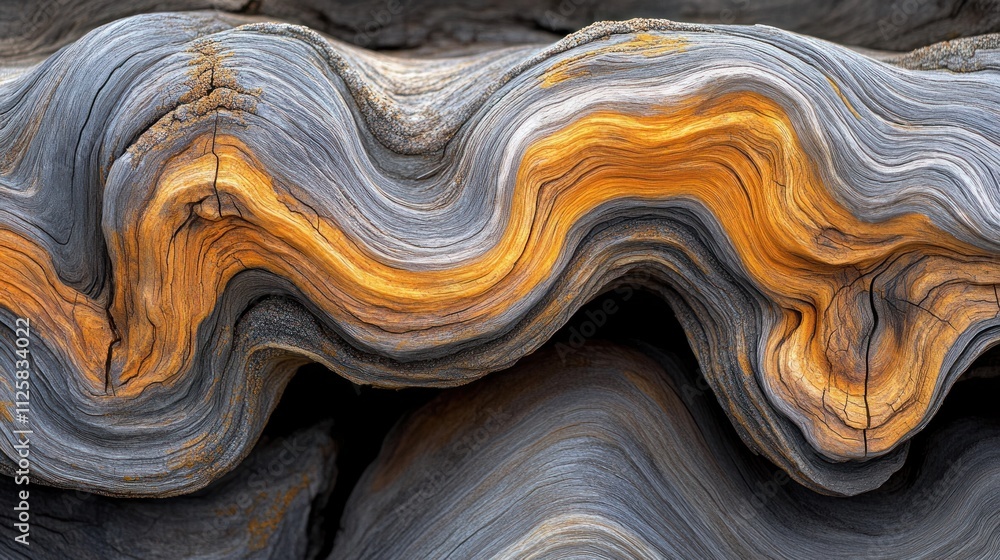 Abstract wavy wood texture with grey, orange, and white swirls. Abstract wavy wood texture with grey, orange, and white swirls.