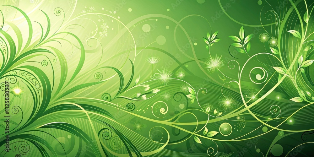 Abstract floral green art wallpaper with swirling shapes and lines , abstract, green, art, wallpaper, floral, swirling Abstract floral green art wallpaper with swirling shapes and lines , abstract, green, art, wallpaper, floral, swirling