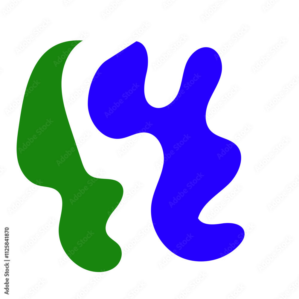 Colorful Green Blue Abstract Shapes Graphic Design Colorful Green Blue Abstract Shapes Graphic Design