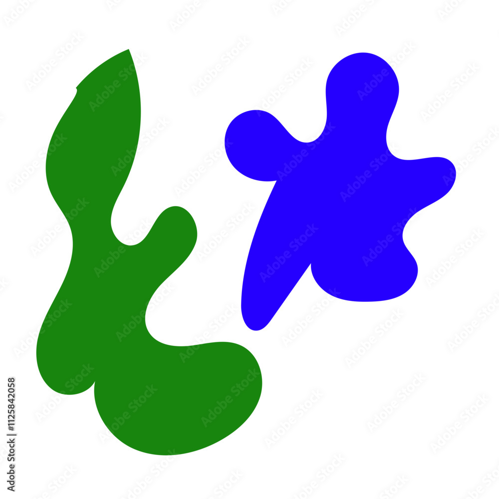 Colorful Green Blue Abstract Shapes Graphic Design Colorful Green Blue Abstract Shapes Graphic Design