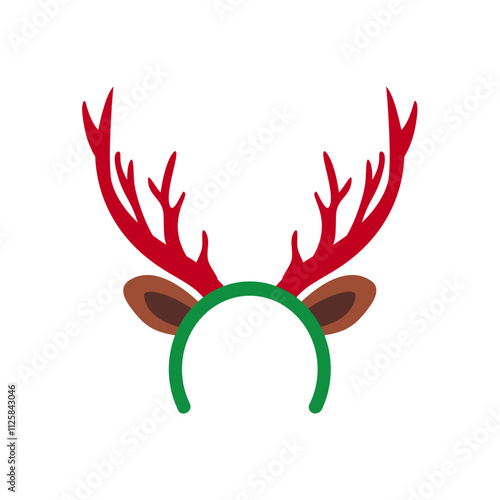 funny christmas reindeer horn