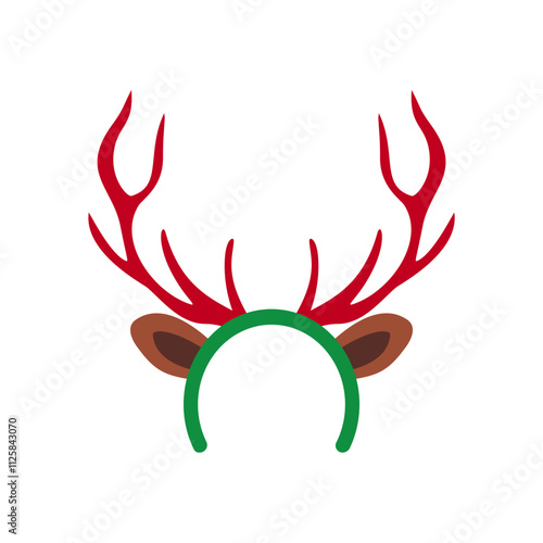 funny christmas reindeer horn