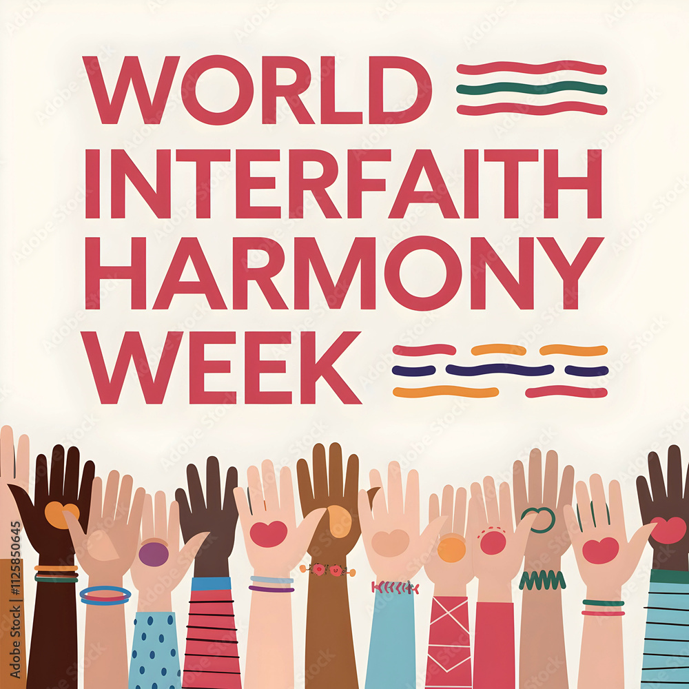 Obraz premium Celebrating World Interfaith Harmony Week