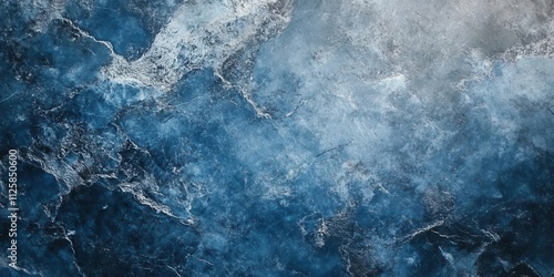 Abstract blue and gray textured background resembling stone or ice.