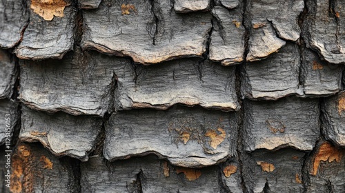 Close-up textured tree bark pattern. photo