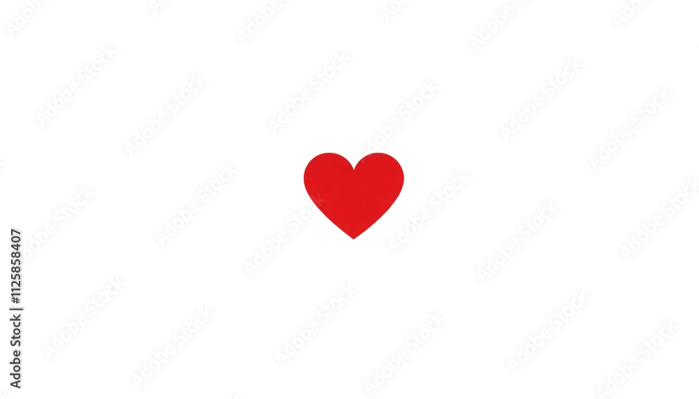red heart isolated on white background PNG generative AI red heart isolated on white background PNG generative AI