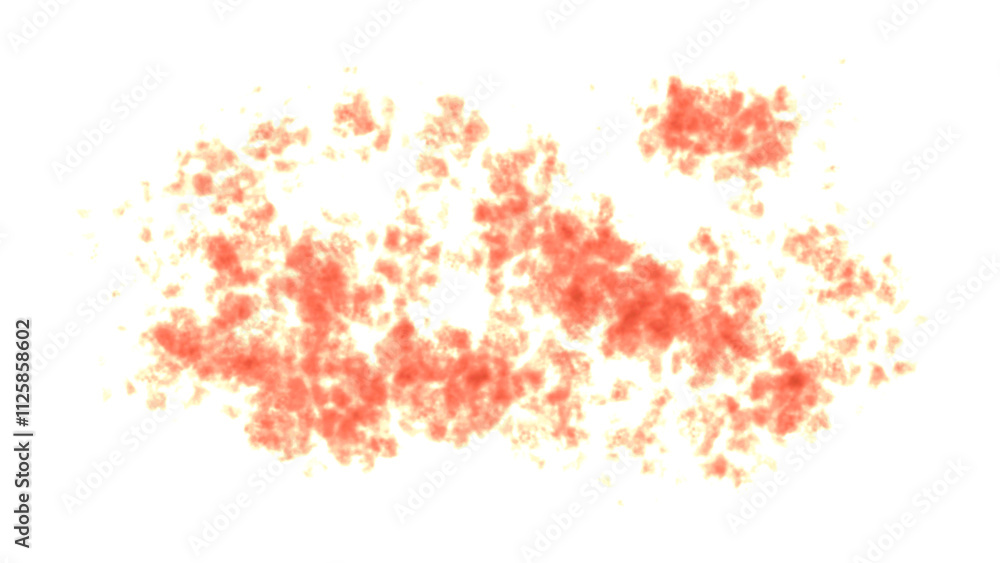 Obraz premium Red Texture Splatter on a Transparent Background